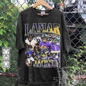90S Graphic Style Lamar Jackson T-Shirt, Lamar Jackson Shirt